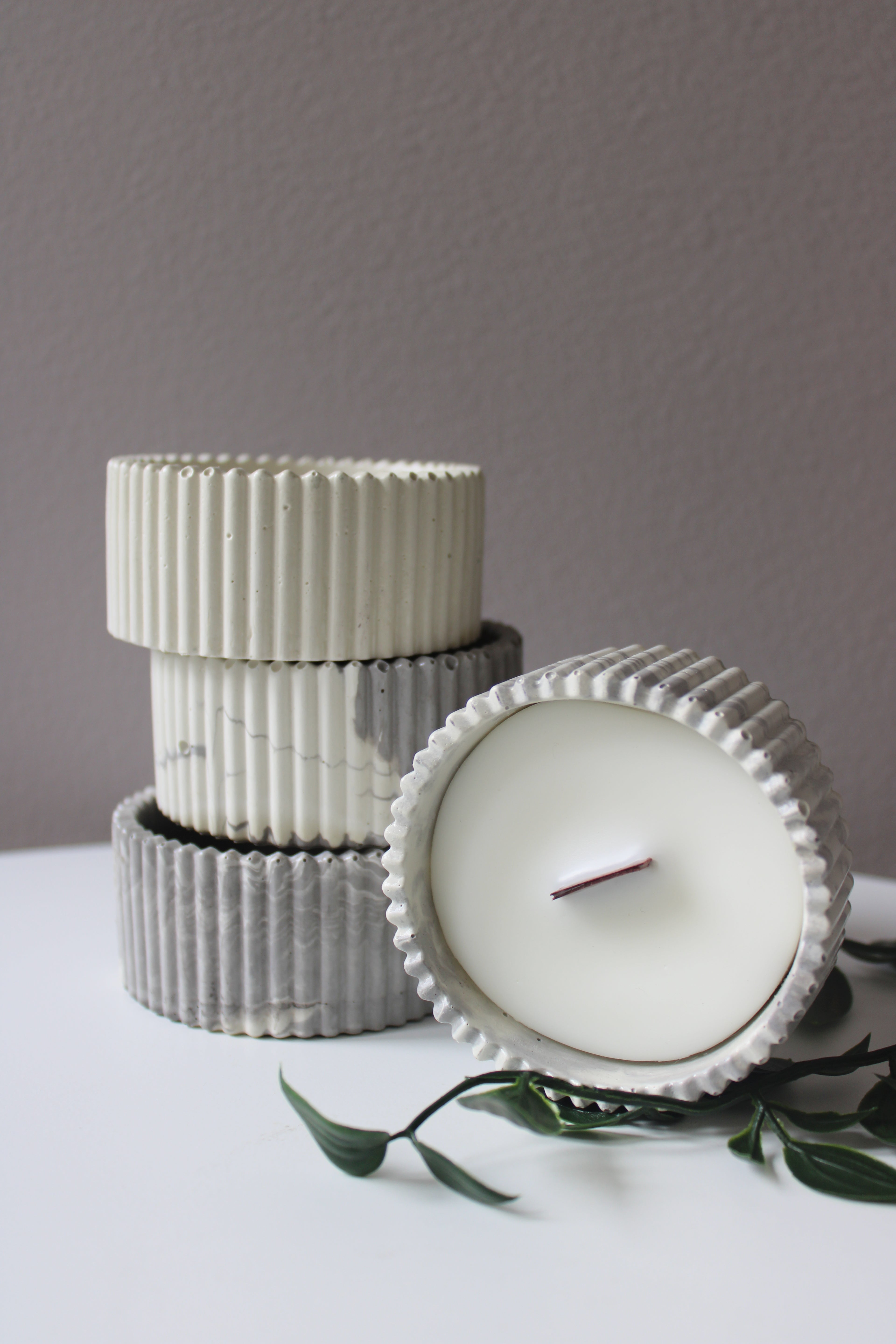 Vela envase mini - corrugada