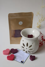 Wax melts corazones + pebetero